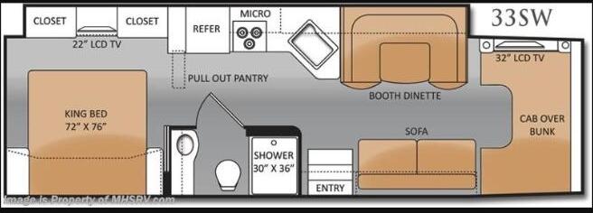 2015 Thor Four Winds 33SW Floor Plan