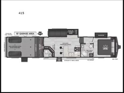 2020 Keystone Fuzion Impact Edition 415 Floor Plan