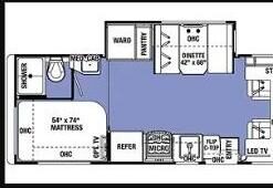 2018 Forest River Sunseeker 2400S Floor Plan