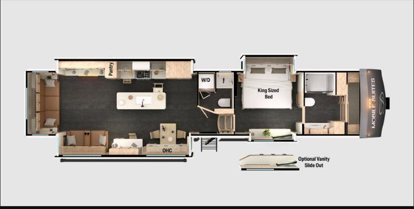 2024 DRV Mobile Suites Houston Floor Plan